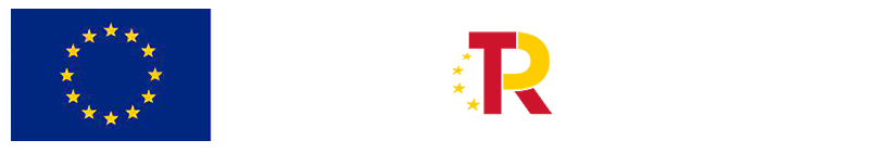 EU flag with yellow stars in a circle on blue background next to a stylized letter "R" with red and yellow colors and five yellow stars on the left.